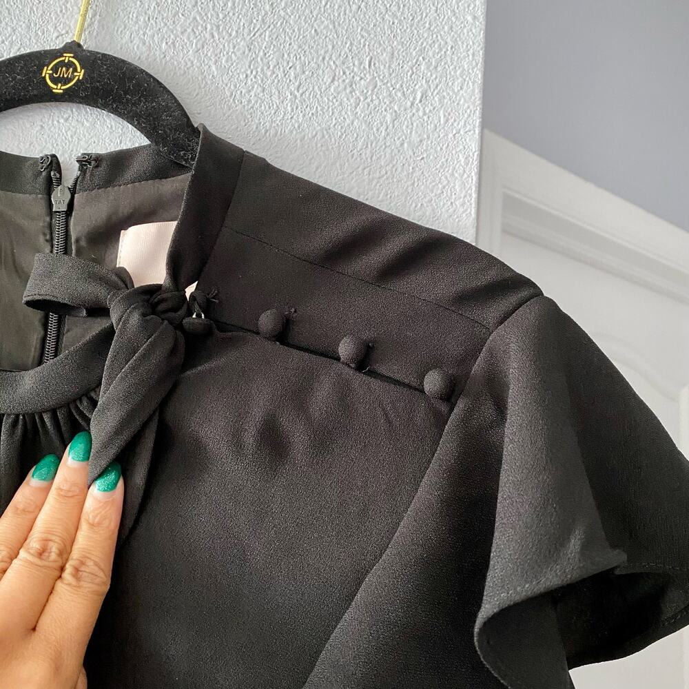 Gal Meets Glam Sybil Flutter Sleeve Black Jumpsuit size 16 - Picture 5 of 16